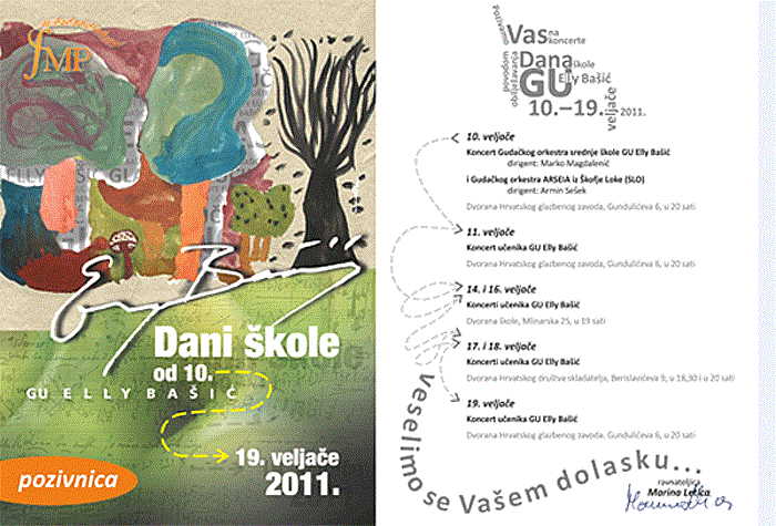 Dani škole Glazbenog učilišta Elly Bašić 